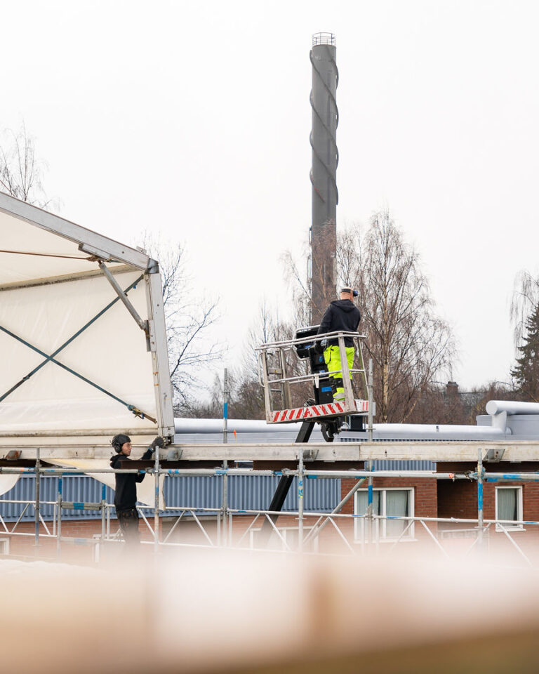 Referensbild för projektet Väderskydd på flerbostadshus